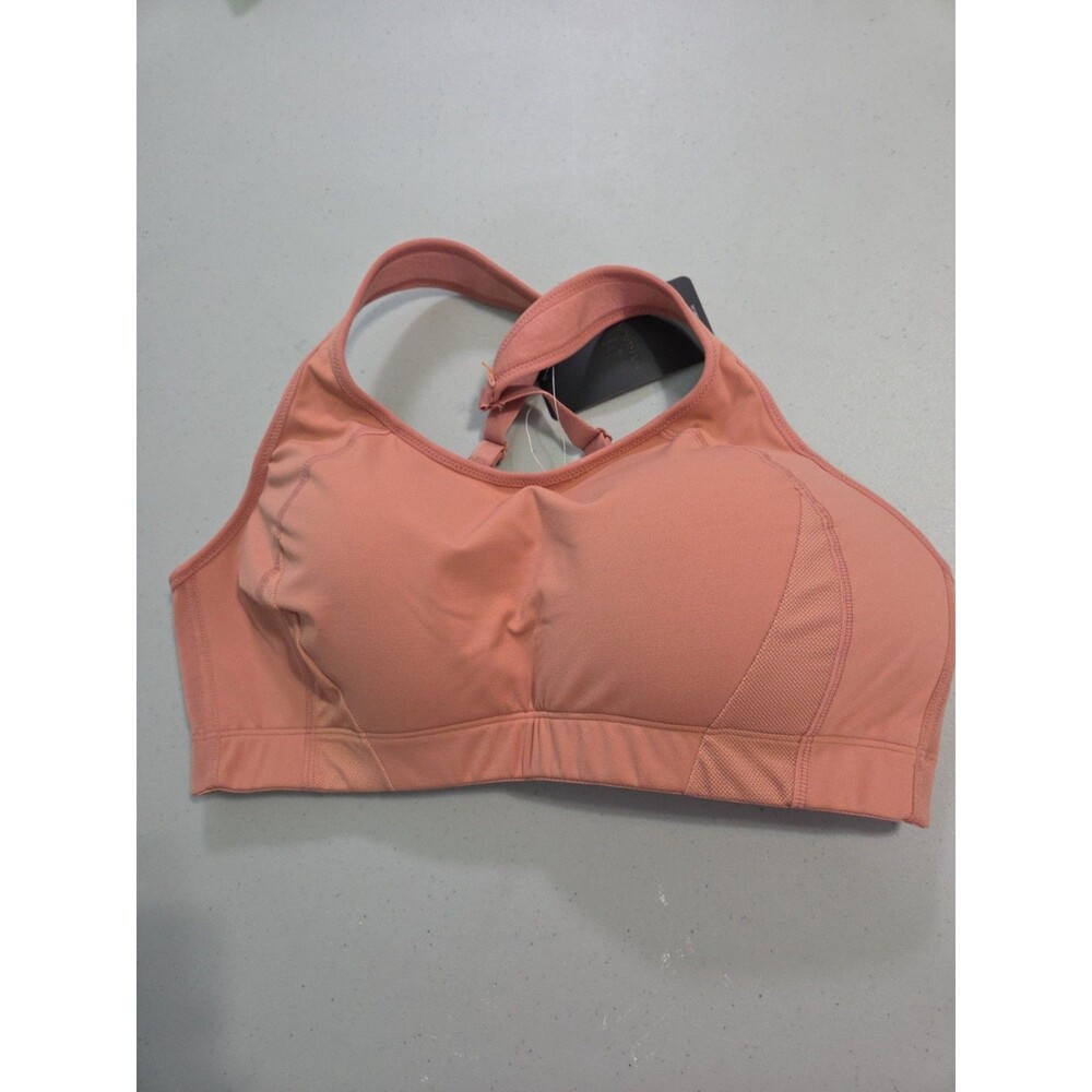 SYROKAN Women's Sports Bra High Impact Wireless Racerback Padded 38c Apricot NWT